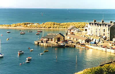 View of Barmouth Harbour at High Water