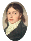 A young Coleridge: from a Crayon Drawing by an unknown artist - Full size image=31K