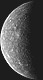 Mariner 10 Initial Approach view of Mercury - good detail, Size=268K