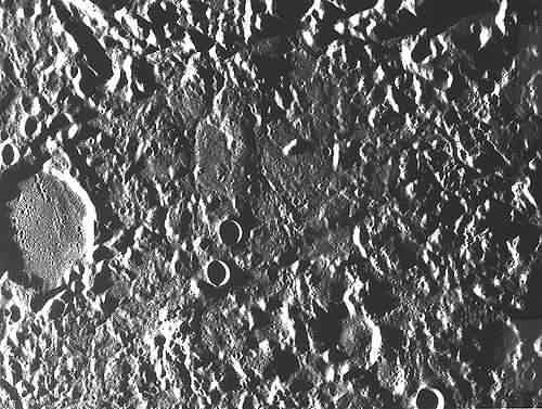 Broken Jumbled Terrain opposite Caloris Basin - courtesy NASA