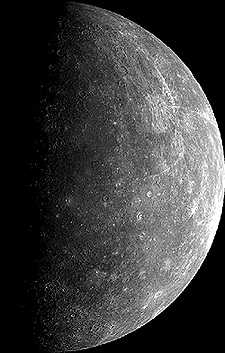 Mariner 10 Outgoing view, Click for enlargment Size=72K