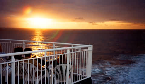 Romantic Sunset - Flat Calm on the Bay of Biscay!