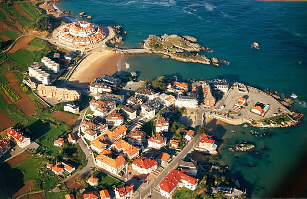 Aerial View of Town of Isla