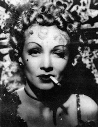 Marlene Dietrich - one of those perceived to have boosted the glamour of smoking